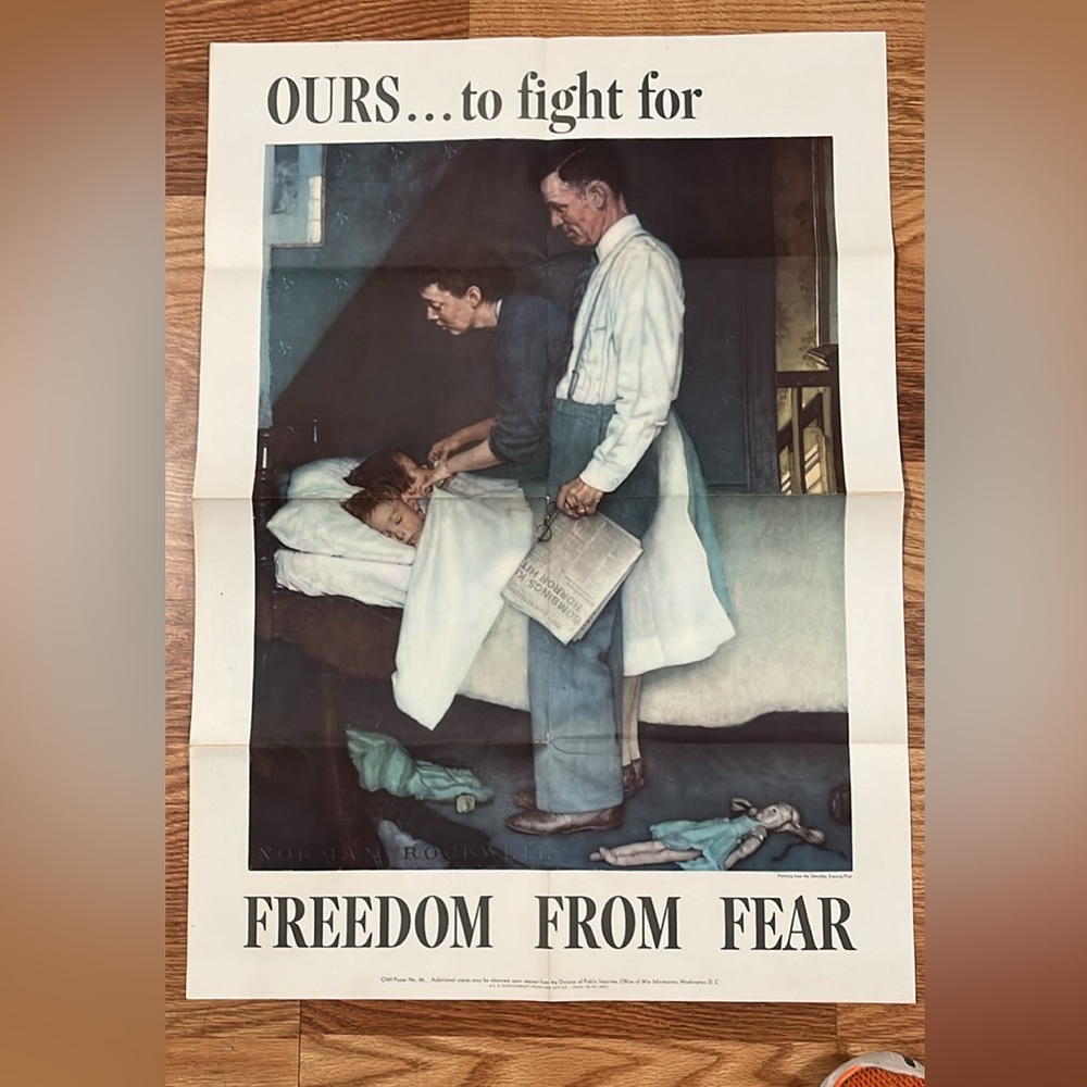 WWII original war bonds poster